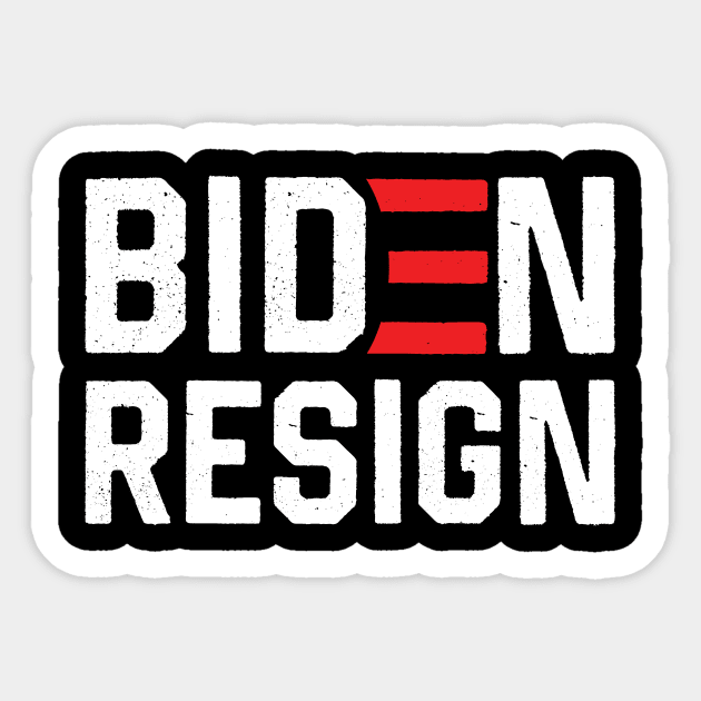 Biden Resign Sticker by SharleenV80